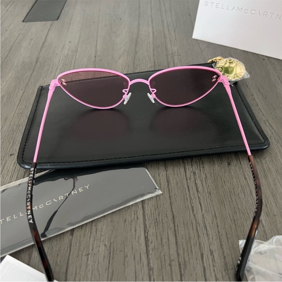 STELLA MCCARTNEY Pink Cat Eye Ladies Sunglasses - Picture 7 of 8